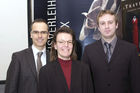 Stiftung Pfizer Forschungs-Preis verleiht in Zuerich Preise 2007 fuer Medizin. Bild: Preistraeger aus Bern, Dr. Stephan Gadola, Dr. Beatrice U. Mueller, Dr. Gerald Tuffin