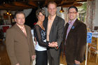 Direktor Tourismusverband Alpbachtal, Tanzpartnerin Andrea Schiestl, Besitzer Hansi Rieser, Tiroler Seen Kofler Markus