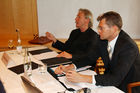 Pressekonferenz Stadtcasino Baden AG im Hotel Widder in Zürich am 9.5.06. Dr. Peter Probst, Detlef Brose