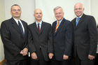 Im Oktober nimmt das erste MIC in Österreich seinen Betrieb auf.Foto v.li.na.re:  Andreas Schabus (Academic Relations Manager); Harald Leitenmüller (Innovationssprecher, Mitglied der GL); Rudolf Kemler (Generaldirektor HP Österreich); Martin Fischer (Vice President Strategic Alliances Polycom in EMEA)©fotodienst/Nadine Bargad