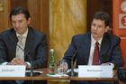 Presse-Brunch aus Computer/TelekommunikationPresse-Brunch aus Computer/Telekommunikation.  Foto v.li.na.re: Robert Zadrazil, Chief Operating Officer (COO), Bank Austria Creditanstalt; Jörg Bartussek, Leiter Trust & Safety, eBay Österreich©fotodienst/Nadine Bargad