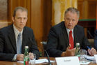 Presse-Brunch aus Computer/TelekommunikationPresse-Brunch aus Computer/Telekommunikation.  Foto v.li.na.re: Andreas Kemper, Vice President ISP Services, UPC; Richard Wein, Geschäftsführer nic.at