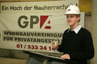 (C) Fotodienst/Anna Rauchenberger - 09.01.2008 - Wien - Die Wohnbauvereinigung für Privatangestellte (WBV-GPA) feierte heute gemeinsam mit der Baufirma und allen Arbeitern die Dachgleiche in der Quellenstraße 48 im 10. Wiener Gemeindebezirk. 