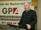 (C) Fotodienst/Anna Rauchenberger - 09.01.2008 - Wien - Die Wohnbauvereinigung für Privatangestellte (WBV-GPA) feierte heute gemeinsam mit der Baufirma und allen Arbeitern die Dachgleiche in der Quellenstraße 48 im 10. Wiener Gemeindebezirk. FOTO: Ing. Peter Jedlizka (GF ÖSTU-STETTIN).