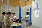 Der Gewinner des I.M. Austria Messe-Foerderpreises 2007 steht fest!Anlaesslich der Intertech, Messe Dornbirn von 3.-5.Mai fand am Samstag, 5.5. die diesjaehrige Preisverleihung statt. Mag. Bruno Bereuter und sein Lernlabor erhalten den Preis im Gesamtwert von Euro 20.000.- fuer ihren ersten Messeauftritt. Im Bild: Der Messestand vom Lernlabor
