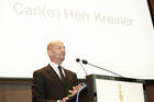  (c) fotodienst/Anna Rauchenberger - Wien, am 19.09.2012 – Die I.M.Austria, Interessensgemeinschaft der Messe- und Live-Marketing-Spezialisten Österreichs, verlieh heute den IMA-Award 2011 an Carlo Kreiner. Die Awardverleihung fand im Rahmen der access 2012, Österreichs größter Fachmesse für Kongresse, Tagungen, Incentives und Events, in der Wiener Hofburg statt. Anschließend wurde zum Sektempfang zum ersten „Green Stand“ der I.M. Austria geladen. FOTO Peter Baierl, Executive Director of European Society of Radiology, Laudator: