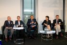 Podiumsdiskussion mit Claudia Schmid, Max Palla, Herbert Böhm, Katja Teuchmann, Christian Havranek