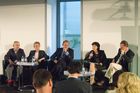 Podiumsdiskussion mit Claudia Schmid, Max Palla, Herbert Böhm, Katja Teuchmann, Christian Havranek