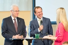  (c) fotodienst / Anna Rauchenberger - Wien, am  23.09.2013 - Eröffnung der Bernhard Gottlieb Universitätszahnklinik nach Neubau bzw. Generalsanierung. FOTO v.l. Univ.-Prof. Dr. Wolfgang SCHÜTZ, Rektor - Medizinische Universität Wien, DI Wolfgang GLEISSNER, Geschäftsführer der Bundesimmobiliengesellschaft m.b.H., Moderatorin: