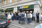 Eröffnung des ersten Subway Restaurant beim Bahnhof Zuerich Selnau. - (C)Fotodienst/Dieter Enz 