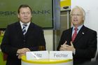 v.li.n.re Dr. Herbert Götz (Vorstandsvorsitzender Öst.Post AG), Mag. Manfred Feichter (Finanzdienstleistung Post AG).

