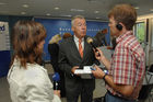 Jahres-Pressekonferenz 2006 des Deutschen Entwicklungsdienst GmbH in Bonn,
Dr. Jürgen Wilhelm DED-Geschäftsführer im Interviev