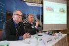 (C) fotodienst/Anna Rauchenberger - Wien 07.02.2008  - Thales Rail Signalling Solutions: Innovative Eisenbahn-Lösungen für sicheren Transport auf Europas Schienen. FOTO v.l.: Klaus Wustrack (Vice President Communications, Security Solutions & Services, Paris), DI Dr. Alfred Veider (GF der Thales Rail Signalling Solutions GesmbH, Wien).