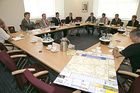 Pressekonferenz der Firma Helios, Vorstellung von Bauprojekten, Schloß Merseburg