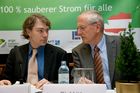 2020 Sauberer Strom für Alle - Eine reale Vision für Österreich
 vlnr: Mag. Stefan Hantsch, IG Windkraft Österreich, DI Josef Plank, Österr. Biomasse-Verband