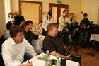 Präsentation des Immobilienpreisspiegels 09 durch den Fachverband der Immobilien- und Vermögenstreuhändler der Wirtschaftskammer im Cafe im Schottenstift wien 1010 am 27.5.2009 am Foto Publikum (c) Julia Fuchs für Fotodienst