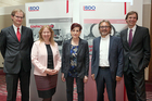 BDO Fraud & Compliance Conference. Im Bild vlnr.: Dr. Hans Kristoferitsch, Dipl.-Math. oec. Gabriele Bolek-Fügl, Dr. Sigrun Roßmanith, Ernst Petri, Mag. Markus Trettnak.