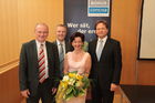 Dr. Diring, DI Georg Daurer, Referentin Ingrid Amon, Vorstands-Vorsitzender Peter Deutsch