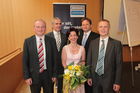 Dr. Diring, Dr. Wolfgang Huber, Referentin Ingrid Amon, Vorstands-Vorsitzender Peter Deutsch, DI Georg Daurer. 