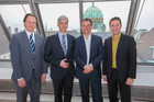 Foto vlnr.: Georg Droschl, Robert Kögl, Georg Obermeier und Thomas Lutz