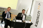 Kapsch TrafficCom AG - Bilanz-Pressekonferenz 2009/10
(C) fotodienst, Martina Draper
Foto: vlnr: Georg Kapsch, Vorsitzender des Vorstandes, Kapsch TrafficCom AG, Erwin Toplak, Mitglied des Vorstandes, Kapsch TrafficCom AG