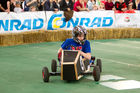 (c) fotodienst / Anna Rauchenberger - Wien, am 26.09.2010 - Nach der gelungenen Premiere im Vorjahr glühten auch am Sonntag dem 26. September 2010 beim 2. Conrad Akkurace wieder die Akkuschrauber. 48 Teams waren im Wiener Ferry Dusika Stadion am Start und alle hatten eines gemeinsam: Der Antrieb ihres Renngefährtes erfolgte über höchstens 2 extrastarke Original-Toolcraft-Akkuschrauber. Das Ziel war es, den Akkuschrauber-betriebenen Boliden unfallfrei und möglichst schnell durch den Achter-Rundkurs zu bringen. Eine Promi-Jury bewertete die Perfomance der Teams