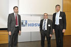 1. Swiss Business - & IT - Service-management Forum 2010
Technopark Zürich.
Vlnr. Matias Eugster ( Karer Consulting ), Miguel Jimenez ( HDSV ), Guido Schmid ( HDSV ).