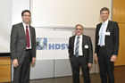 1. Swiss Business - & IT - Service-management Forum 2010
Technopark Zürich.
Vlnr. Matias Eugster ( Karer Consulting ), Miguel Jimenez ( HDSV ), Guido Schmid ( HDSV ).