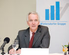 (c) fotodienst / Anna Rauchenberger - Wien, am 14.04.2010 - Wie heute bei einer Pressekonferenz im 'Ambassador' bekanntgegeben wurde, ist es Wietersdorfer trotz angespannter Wirtschaftslage gelungen, 2009 sicher durch die Krise zu steuern. Die Organisation wurde analog zu den Geschäftsfeldern neu ausgerichtet und umfasst nun die Bereiche Zement + Beton, Baustoffe, Kalk und Rohre. FOTO: Ulrich Glaunach, Sprecher der Geschäftsführung der Wietersdorfer Industriebeteiligungen