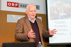 Gesundheitsreform: Patientenwohl unter dem Hammer der Ökonomisierung. FOTO: Referent Univ.-Prof. Dr. Klaus Firlei, Universität Salzburg, Experte für Arbeits-, Sozial-, Europa- und Medizinrecht