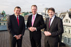 (c) fotodienst / Johannes Brunnbauer | Die Sparkassen Immobilien AG - Ergebnisse der ersten drei Quartale 2010  in der Erste Bank Lounge in Wien statt am 25.11.2010. Im Bild.: Die Vorstände Holger Schmidtmayr, Friedrich Wachernig und  Ernst Vejdovszky 