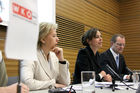 Pressegespräch Leadership 2020 - Werte und Leitbilder in de Wirtschaft, 1.12.2010 Wirtschaftskammer Wien (c) Julia Fuchs. Am Bild:  KR Brigitte Jank (Präsidentin Wirtschaftskammer Wien), Dr. Sophie Karmasin (Karmasin Motivforschung), Alfred Harl, CMC (Obmann UBIT),