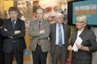 EUROPEAN YEAR OF VOLUNTEERING EYR LUXEMBOURG. Marie Josee Jacobs (R), Luxembourg Family and Integration minister during the Opening of EYV 2011 in Luxembourg. 16 february 2011. Photo/NICOLAS BOUVY