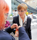 (C) fotodienst/ Daniel Novakovic- Ljubljana, 20.5.2011 - STA marketing; Im Rahmen des European Year of Volunteering (EYV) macht die EYV-Tour 2011 ab 20. Mai Station in Ljubljana, Slovenien. FOTO: Secretary of State Tina Terzan