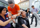 (C) fotodienst/ Daniel Novakovic- Ljubljana, 20.5.2011 - STA marketing; Im Rahmen des European Year of Volunteering (EYV) macht die EYV-Tour 2011 ab 20. Mai Station in Ljubljana, Slovenien.