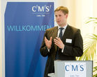  (c) fotodienst/Anna Rauchenberger - Wien, am 22.05.2012 – CMS Reich-Rohrwig Hainz präsentierte im Museumsquartier Highlights der neuen CMS European M&A Study. Die Studie gibt detaillierte Informationen über die Gestaltung jener Vertragsklauseln, die bei M&A-Transaktionen besonders intensiv verhandelt werden.  Der Präsentation der gegenwärtigen Marktstandards am europäischen Transaktionsmarkt folgte ein hochkarätig besetztes Panel, das einen Ausblick auf die Zukunft des M&A-Marktes in Österreich und CEE eröffnete. FOTO  Mag. Johannes Trenkwalder, Partner, CMS: