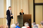  (c) fotodienst/Boaz Heller. Zurich, 6.4.2015, 8th Swiss Forum for Mood and Anxiety Disorders (SFMAD). Dr. med. Josef Hättenschwiler, Prof. Dr. med. Edith Holsboer-Trachsler.