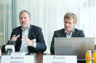 Energie-Bloggerfruehstueck Tipps für energieeffizientes Bauen und Wohnen.Foto: vlnr: Mag. Ernst KARNER, Vorstand der s Bausparkasse, Mag. Andreas FLEISS, Leiter des E-Business der s Bausparkasse.(C) fotodienst, Martina Draper: