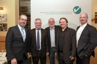 Im Bild: v.l.n.r. Ing. Gerhard Schauerhuber (Mitglied des Vorstandes der Gesellschaft für Ökologie und Abfallwirtschaft), Univ.-Doz. Dr. Stephan Schwarzer (Wirtschaftskammer Österreich), Roman Rusy (Sekretär der Gesellschaft für Ökologie und Abfallwirtschaft), DI Alois Fürnkranz (Obmann der Gesellschaft für Ökologie und Abfallwirtschaft) und DI Mag. Thomas Kasper (Mitglied des Vorstandes der Gesellschaft für Ökologie und Abfallwirtschaft)