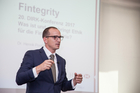 Das Motto der 20. DIRK-Konferenz orientiert sich an der aktuellen Diskussion um das Spannungsfeld zwischen der Legalität und der Legitimität wirtschaftlichen Handelns.  Im Bild: Dr. Henrik Pontzen, HSBC Trinkhaus & Burkhardt AG