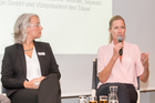 Der Travel Industry Club Austria lud zu einer Diskussion über die Vor- und Nachteile ökologischen und sozialen Handels (CSR) ins Hotel Le Meridien. V.l.n.r. Kerstin Dohnal (Destination: Development) und Karin Huber-Heim (csr and communication).