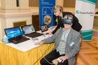 Der Travel Industry Club Austria, Thinktank der heimischen Reisebranche, lud am Vorabend der Ferienmesse 2017 zu einer Leistungsschau ins Grand Hotel Wien am Kärntner Ring.
Im Bild: Virtual Reality im Praxistest
