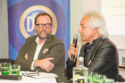 Der Travel Industry Club diskutierte im Wiener Steigenberger Hotel Herrenhof die fehlende Einbindung von Praktikern in den Gesetzgebungsprozess. Im Bild v.l.n.r. Sepp Schellhorn (NEOS), Rudolf Tucek (The Cube Hotels).