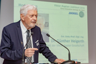 Im Wiener Palais Hansen Kinski feierte die Viktor Kaplan Gesellschaft am 7. November 2020 den 100. Jahrestag der Erstinstallation einer Kaplan-Turbine. Im Bild: Der Präsident der Viktor Kaplan Gesellschaft, Univ.-Prof. Dipl.-Ing. Dr. Günther Heigerth.