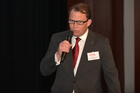 Das 11. ÖVM-Forum des Österr. Versicherungsmaklerrings wurde am 11. April 2018 im Linzer Design-Center mit über 600 Teilnehmer/innen eröffnet. Im Bild: ÖVM-Vorstand Alexander Gimborn.