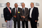 Im Bild v.l.n.r.: Günther Albel(Bürgermeister Villach), Hassan Baroud (Schriftsteller), Hannes Swoboda (Präsident Denk.Raum.Fresach) und Rolf Holub (Landesrat für Umwelt und Energie).

Mit einem Empfang im Congress Center Villach und einer Galapremiere auf dem Drauschiff wurden die Europäischen Toleranzgespräche 2017 eröffnet.