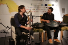 Jazz-Duo Christoph Pepe Auer und Manuel Delago beim Europäischen Toleranzfestival in Fresach.