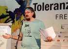 Ein Poetry Slam zum Thema Freiheit markierte den Abschluss der Europäischen Toleranzgespräche 2017 im Kärntner Bergdorf Fresach. Im Bild: Simon Tomaz