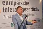 Der Empfang der Europäischen Toleranzgespräche 2018 fand im Holiday Inn Hotel Villach statt. Im Bild: Villachs Bürgermeister Günther Albel.