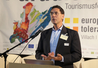 Das erste Tourismusforum im Rahmen der Europäischen Toleranzgespräche am 16. Mai 2018 im Hotel Holiday Inn Villach war der Suche nach dem Paradies in Europa und darüber hinaus gewidmet. Im Bild: Univ.Prof. Dr. Kurt R. Luger, UNESCO-Lehrstuhl für kulturelles Erbe und Tourismus.
